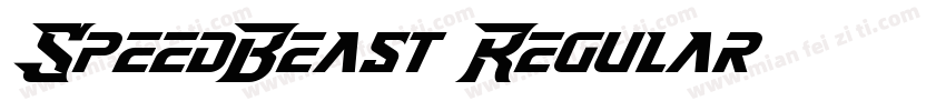 SpeedBeast Regular字体转换